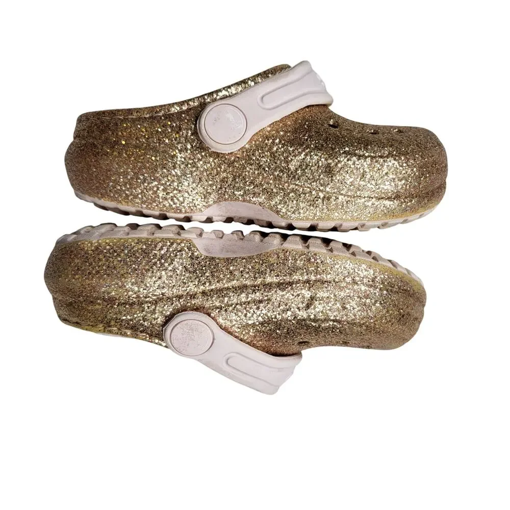 Crocs Classic Kids glitter Pink Girls C 8